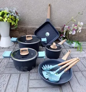 *15 Pieces Granite Cookware Set With Induction Bottom