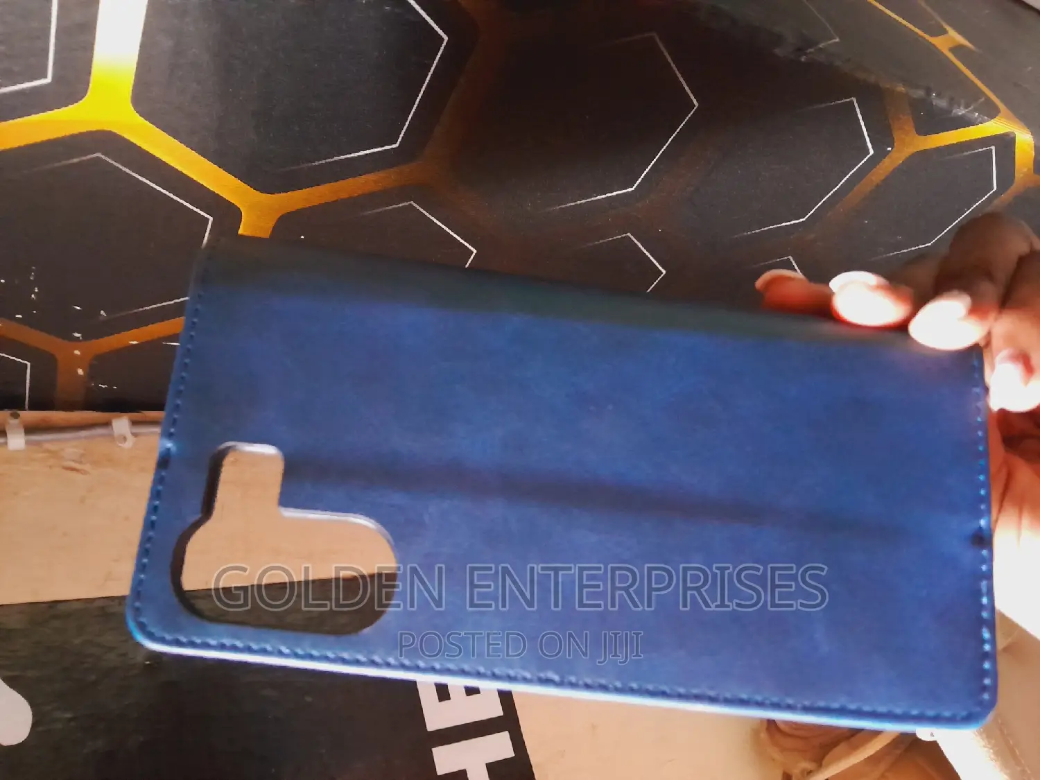 Redmi 13C Blue Leather Cover