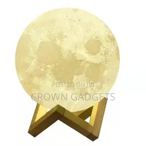 Moon Lamp16 Colors 3D Stand Remote Control, Dimmable