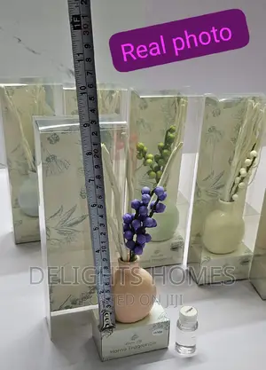 Decorative Flowers Ceramic Vase Reed Diffuser With 50ml