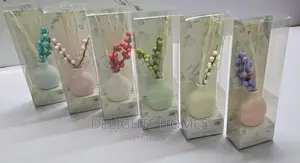 Decorative Flowers Ceramic Vase Reed Diffuser With 50ml