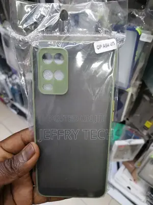 Oppo A54 4G Camera Protection Smoke Case Matt Finnish Mobile