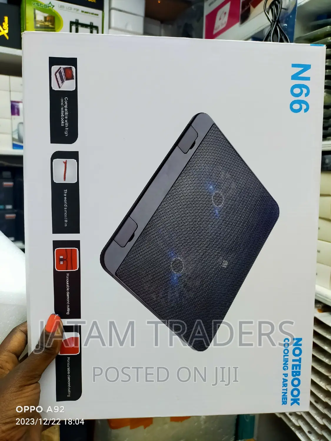 Laptop Cooling Pad With Double Fan