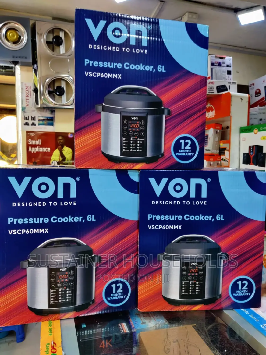 *Von Electric Pressure Cooker 6litres