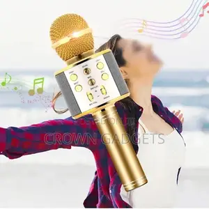 Bluetooth Karaoke Microphone Wireless Speaker Handheld Play