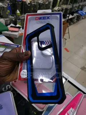 iPhone 14 Pro Max Case, Dual Layer Transparent Back Rugged B