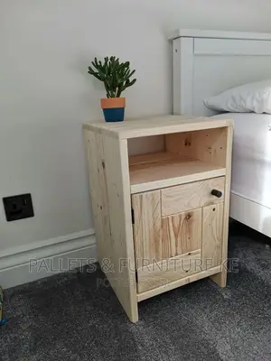Varnished Bedside Table