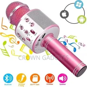 Bluetooth-Compatible Karaoke Microphone Wireless for Kids