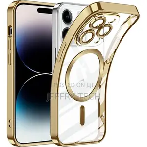 Plating Magsafe Case for iPhone 15 Pro Max Wireless Charging