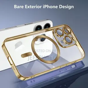 Plating Magsafe Case for iPhone 15 Pro Max Wireless Charging