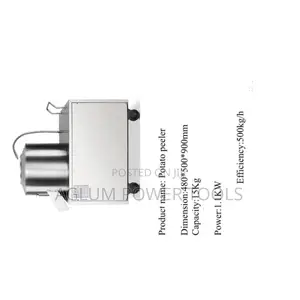 Potato Peeler 65kgs With a Capacity of 500kg/Hr