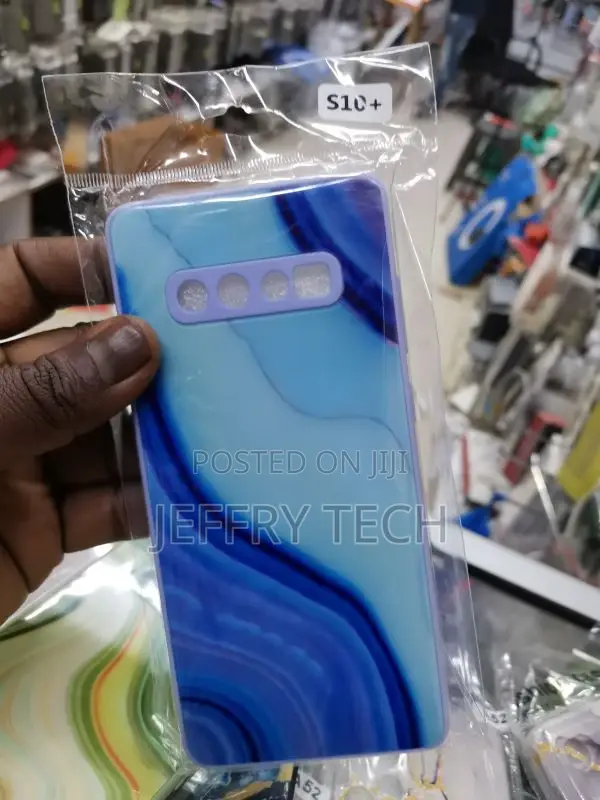 Galaxy S10 Plus - Blue Marble Series - Premium Printed Glass