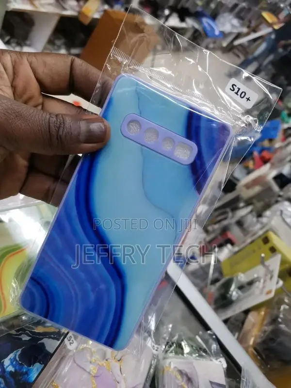 Galaxy S10 Plus - Blue Marble Series - Premium Printed Glass