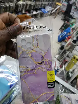 Marble Samsung GALAXY A52 5G Case - Purple Clouds