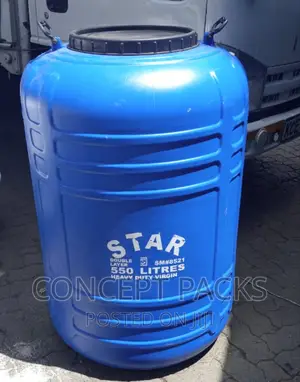 550ltrs Blue Water Tank.