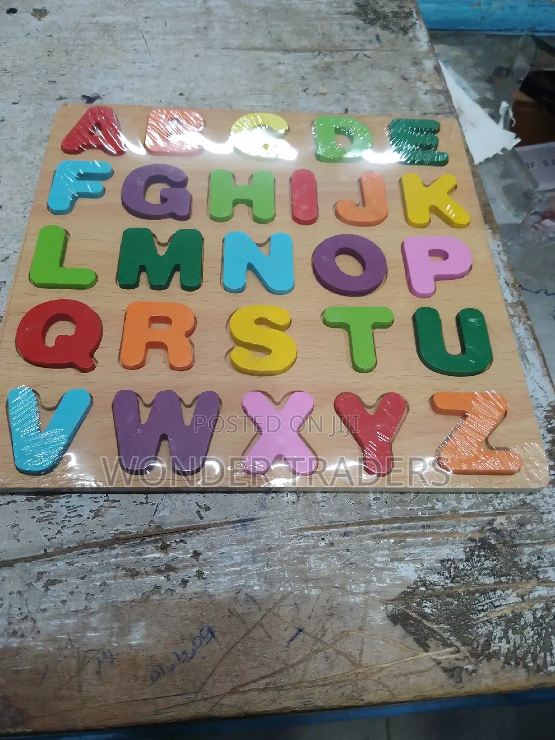 Wooden Learning Letters Board