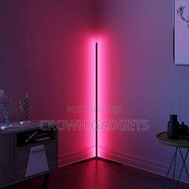 Modern Simple RGB LED Corner Floor Lamp
