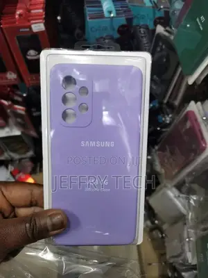 Purple Silicone Soft Touch Back Cover for Samsung A53