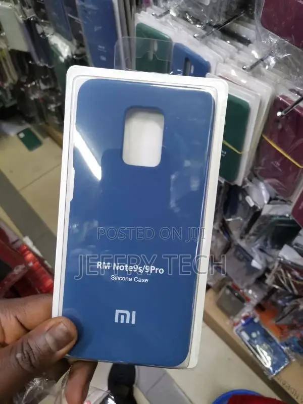 Blue Silicone Case for Xiaomi Redmi Note 9S / Note 9 Pro
