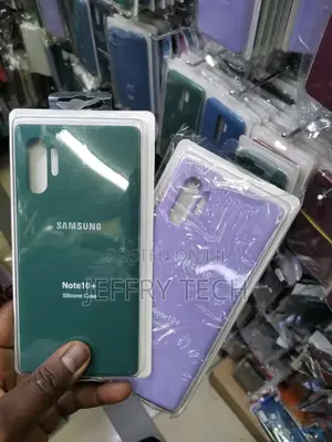 Samsung Galaxy Note 10 Plus Cover - Dark Green - Silicone