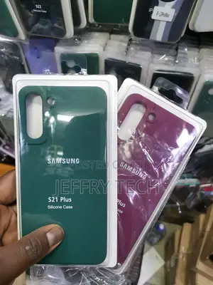 Green Silicone Cover Cases for Samsung Galaxy S 21 Plus