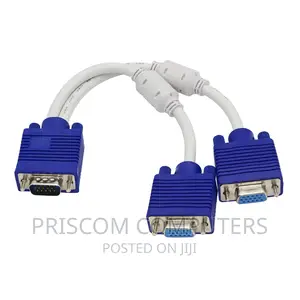 VGA Splitter Cable, 1 VGA INPUT 2 VGA Output, 1 X 2 VGA CABL
