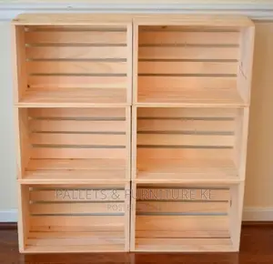 Wooden Crates Bookshelf 008