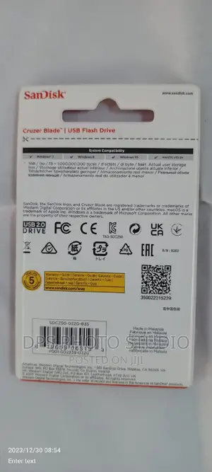Sandisk Cruzer Blade 8GB USB Flash Drive