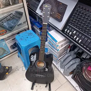 Black 38 Inch Acoustic Guitar