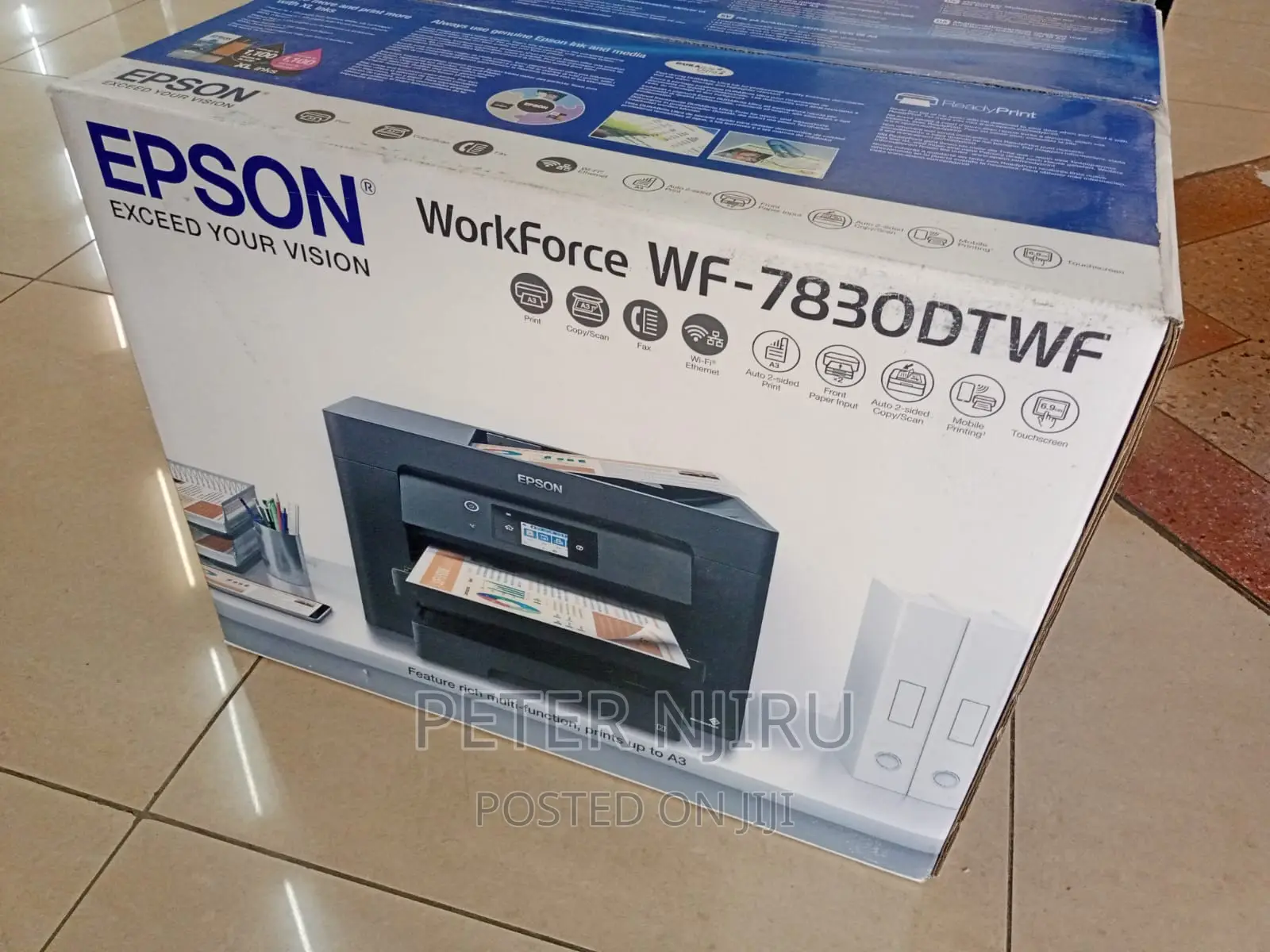 A3 Multifunction Inkjet Wf-7830dtwf EPSON