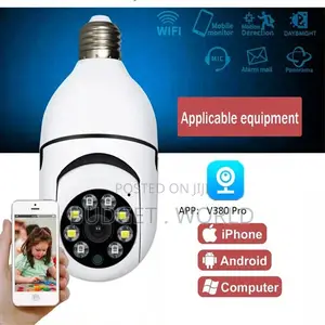 Indoor Video Surveillance Baby PTZ Wifi Bulb Camera