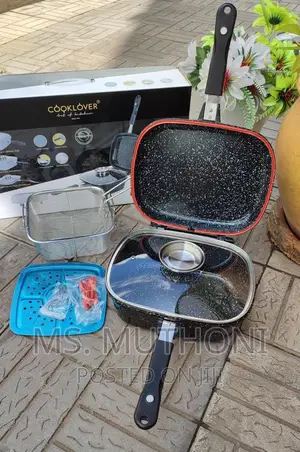 3 in 1 Double Deep Frying Pan 3.6 Litres Double Deep Fryer