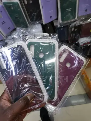 Huawei P30 Lite Case Black Purple Silicone Case for Huawei P