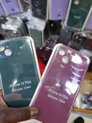 Silicone Back Cover Case Compatible for iPhone 14 Plus Green