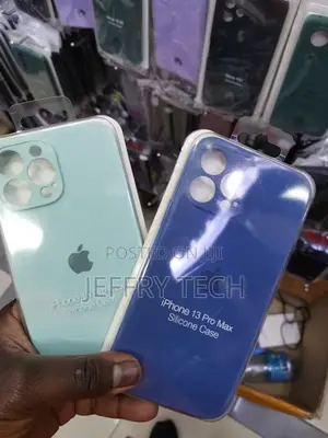 Light Blue Silicon Case for iPhone 13 Pro Max