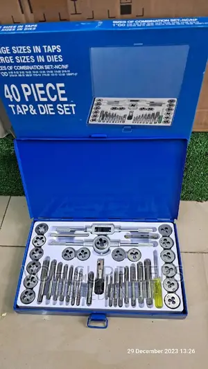40pcs Metric Taps And Die Set With Metallic Case .