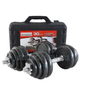 Chrome Dumbell 20kg With Case 20kg Chrome Dumbell
