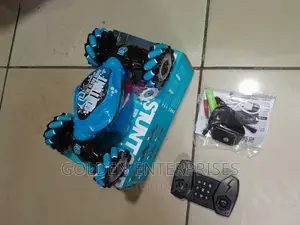 Kid's Blue RC Stunt Car With Hand Gesture and Controller