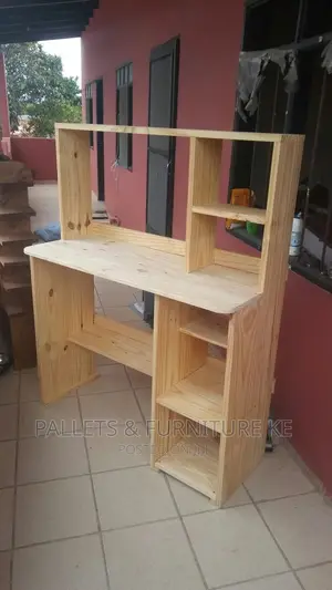 Study Table With Bookshelves