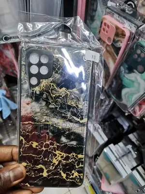 Black White Marble Samsung Galaxy A12 Case