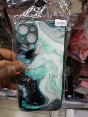 Green Marble Apple iPhone 14 Plus Hard Shell Phone Case