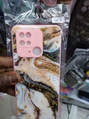 Marble Pattern Phone Case for Redmi 10C Rose Gold Marble