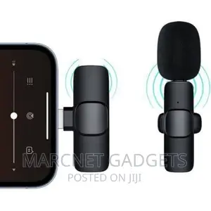  Wireless Bluetooth Microphone for- Type C - iPhone Black