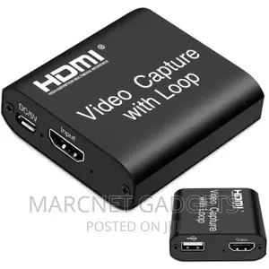 Video Hdmi Capture Card With Loop Out 1080p 60fps Usb 2.0