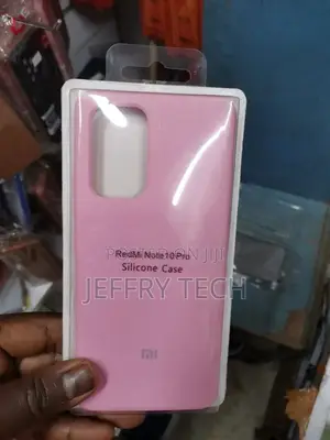 Protective Pink Silicone Soft Case for Redmi Note 10 PRO