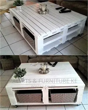 White Pallet Coffee Table 123