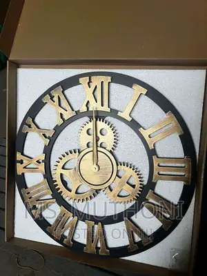 3D Vintage Gear Pocket Wall Clock