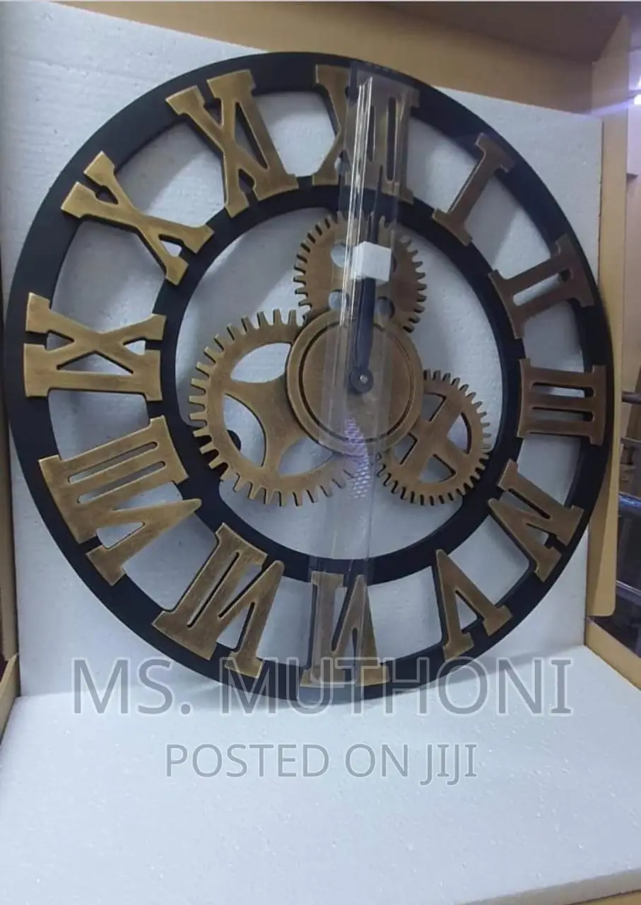3D Vintage Gear Pocket Wall Clock