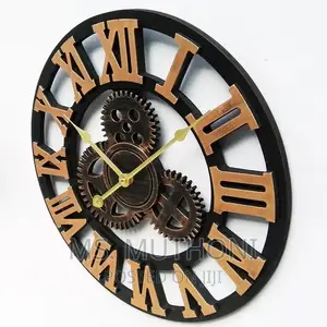 3D Vintage Gear Pocket Wall Clock