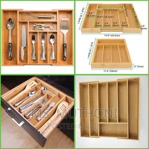 Expandable Bamboo Drawer/Cutlery Organizer*
